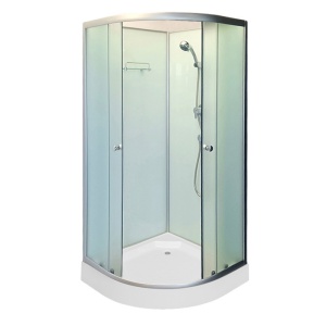 Cabina de dus cu cadita de dus inclusa, culoare Crom Mat WSH305A 80x80 cm