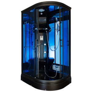 Cabina de dus cu Hidromasaj si Functie Sauna cu Abur MO-02188BS montaj pe dreapta 120X88X220CM