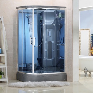 Cabina de dus cu Hidromasaj si Functie Sauna cu Abur MO-02188GS, montaj pe stanga, 120X88X220CM - Img 2