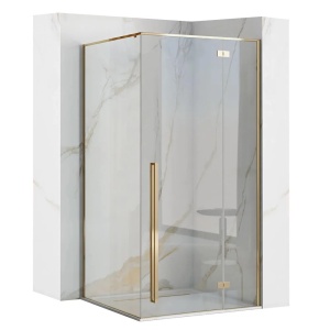 Cabina de dus Fargo, Dimensiune 100x80cm, Culoare Gold