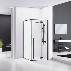 Cabina de dus Fargo, Dimensiune 120x90cm, Culoare Black Mat - Img 4