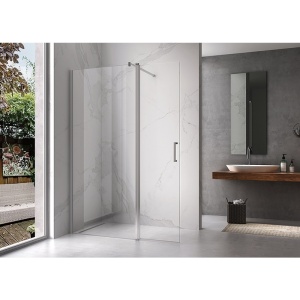 Cabina de dus KZ15 Dreptunghiulara 90x50cm, Design Modern, Culoare Crom - Img 5