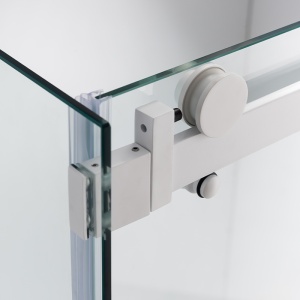 Cabina de dus KZ203B, Dimensiune 110x80cm, Usi glisante, Culoare Alb - Img 5