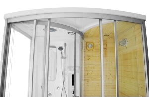 Cabina de dus multifunctionala MO-1706 TRIO , Sauna uscata, Sauna cu aburi si dus, 165x105x215 cm - Img 2