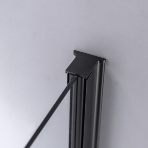 Cabina de dus Patrata BS04A, Design Modern 80x80cm, Culoare Negru - Img 6