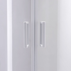 Cabina de dus Semirotunda KZ94D, Dimensiune 70x70cm, Culoare Alb - Img 5
