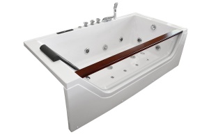 Cad?? de baie cu Hidromasaj si Aeromasaj, 180x90 cm, Culoare Alba - Img 1