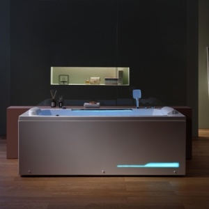 Cada cu hidromasaj Marble culoare alb dimensiuen 180x90cm - Img 5