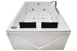 Cada de baie cu hidromasaj si Turbo Spa pentru 2 persoane 186 x 121 x 65 alba - Img 4