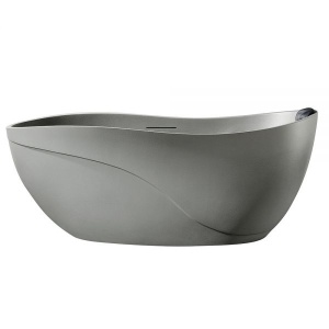 Cada De Baie Freestanding, Design Modern 170x80x71cm, Strat Abraziv, Culoare Grey