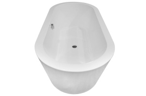 Cada de baie Freestanding , Dimensiune 170x80x60cm, Design Elegant, Culoare Alb - Img 5