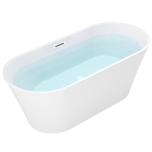Cada de baie Lisbona 502A 150x75cm , Culoare Alb , Deversor Alb Lucios