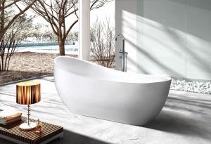 Cada De Baie PRO ADRIA 170, Free-Standing, Design Modern, Alba - Img 3
