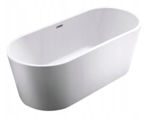 Cada de baie PRO LETISIA 160, free-standing, design modern, Alba - Img 1