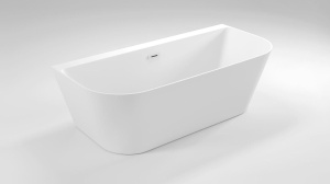 Cada De Baie REA OLIMPIA 170, Free-Standing, Design Modern, Alba - Img 3