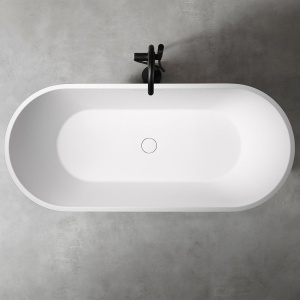 Cada de sine statatoare 170x75x60cm Cu Strat Abraziv , Culoare Alb Mat - Img 5