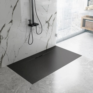 Cadita de dus Bazalt long negru 80x120 - Img 4