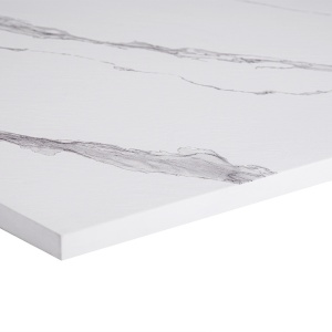 Cadita de dus dreptunghiulara model marmura Riko 100 x 80 cm alba - Img 5