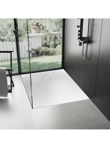 Cadita de dus dreptunghiulara montaj in podea Magnum White 120 x 90 cm alba - Img 4