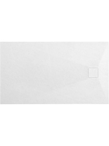Cadita de dus dreptunghiulara slim Magnum White 120 x 80 cm alba - Img 3