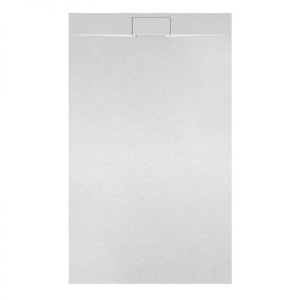 Cadita de dus MIKO Slim, Structura de piatra 100x80cm Culoare Alb
