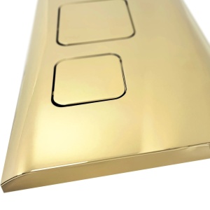 Cadru cu rezervor incastrat pentru WC, Clapeta de actionare inclusa F Light Gold - Img 2