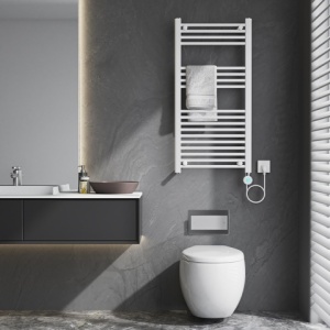 Calorifer electric vertical KATLA-WH 250W pentru baie 100x50, alb - Img 8