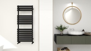 Calorifer Portprosop 120x50cm Moon Black, Design Modern, Culoare Negru - Img 2