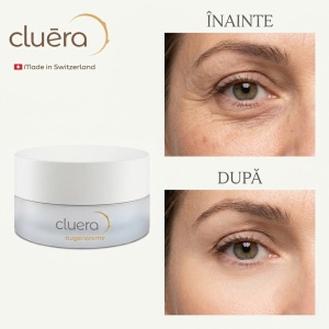 Crema de ochi Cluera Clean Care®, Made in Switzerland, cu acid hialuronic, ProRenew Complex, extract maritim de microalge, hidratare intensa, anti-imbatranire - Img 6