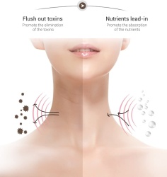 Dispozitiv Facial 3 in 1 pentru Hidratare, Eliminarea Ridurilor si Regenerarea Pielii, Actiune Tripla cu Lumina Led, Functie Thermo si Vibratie, pentru Fata, Gat, Decolteu si Maini - Img 5
