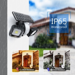 Lampa Solara De Exterior LED, NeoSimply, 1000 Lumens, 180 Grade Rotatie, 16 led-uri, IP65, cu senzor de proximitate si 3 moduri smart de operare - Img 3