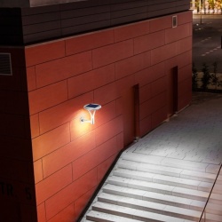 Lampa Solara LED Portabila de Exterior, Neosimply Camping, 2000 lumeni, 3 Moduri de utilizare, cu senzori de luminozitate si miscare, Grey - Img 5