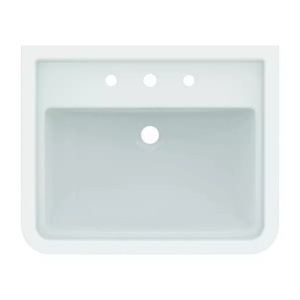 Lavoar pe mobilier Ideal Standard Atelier Calla alb lucios 67 cm cu 3 orificii baterie - Img 3