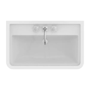 Lavoar pe mobilier Ideal Standard Atelier Calla alb lucios 87 cm cu 3 orificii baterie - Img 3