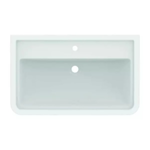 Lavoar pe mobilier Ideal Standard Atelier Calla alb lucios 87 cm cu orificiu baterie si preaplin - Img 2