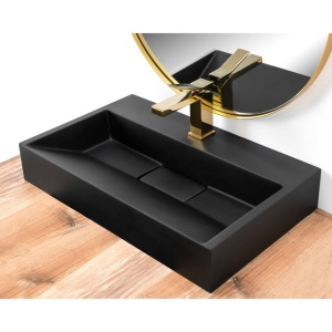 Lavoar REA Goya 60 Black Mat, 60x37cm, compozit - Img 3