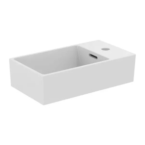 Lavoar suspendat Ideal Standard Atelier Extra 45 cm alb lucios cu orificiu baterie si preaplin dreapta - Img 1