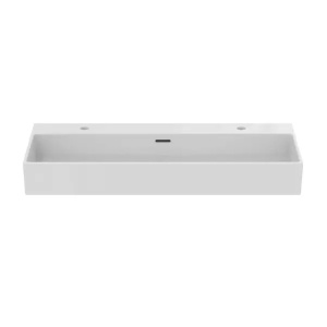 Lavoar suspendat Ideal Standard Atelier Extra alb lucios cu orificii baterie si preaplin 100 cm - Img 4