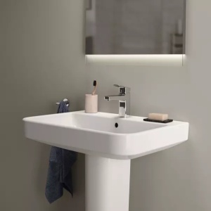 Lavoar suspendat Ideal Standard i.life B alb lucios 50 cm cu orificiu preaplin - Img 5