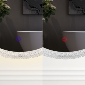 Oglind?? rotunda cu LED pentru baie 60cm YH-3563 - Img 5