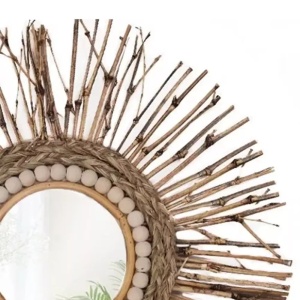 Oglinda perete Boho 45CM 322091 - Img 2