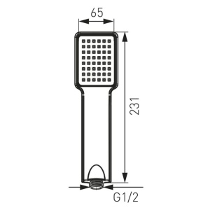 Para de dus Ferro Quadro 1 functie crom - Img 3