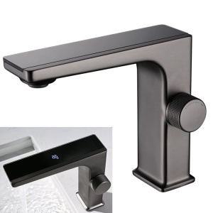 Robinet pentru lavoar FAPTER, Afisaj LCD, Culoare Negru/Gri - Img 8