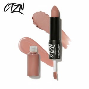 Ruj si creion de buze CTZN, Nudiversal Lip Duo, rezistent la apa, cu unt de mango salbatic, Dubrovnik