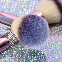 Set 14 pensule pentru machiaj ODISSEY LIFE®, suport pentru pensule, pensule premium profesional make-up, Luxury Crystal-Rose - Img 5