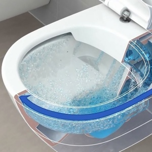 Set baie Villeroy & Boch: Vas WC suspendat Soul cu capac soft close + Bideu suspendat Avento, alb - Img 4