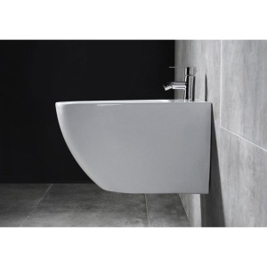 Set Bideu REA CARLO MINI Si Vas WC REA CARLO FLAT MINI RIMLESS, Montaj Suspendat, Ceramica Sanitara, Capac Soft-Close Inclus, Alb - Img 8