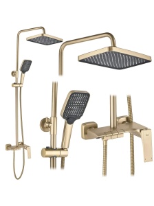 Set de dus aparent cu finisaj auriu perlat Rea Joe Brush Gold