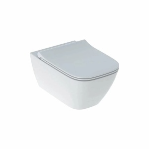Set Geberit Smyle Square Rimfree vas wc suspendat cu capac slim softclose - Img 7