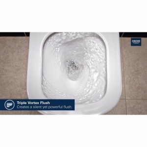 Set vas Wc Grohe Euro Ceramic Rimless Triple Vortex, montaj suspendat, capac softclose - Img 6